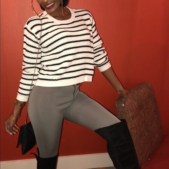 Striped soft knit sweater - Picture 2 of 14